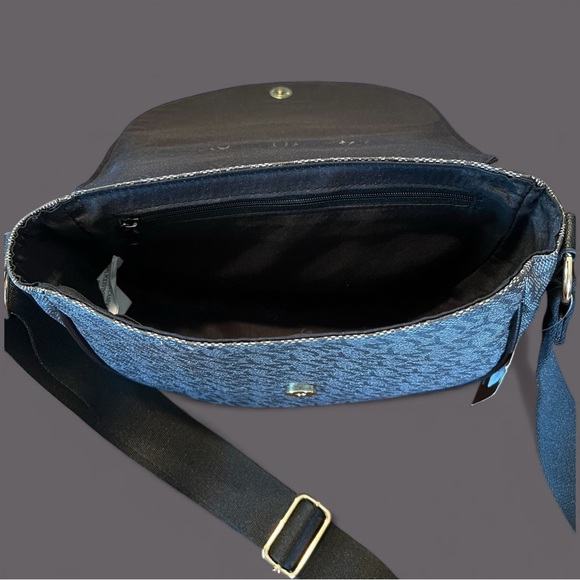 Jones New York Elegant Black and Gray Crossbody Bag, NEW - Picture 4 of 9